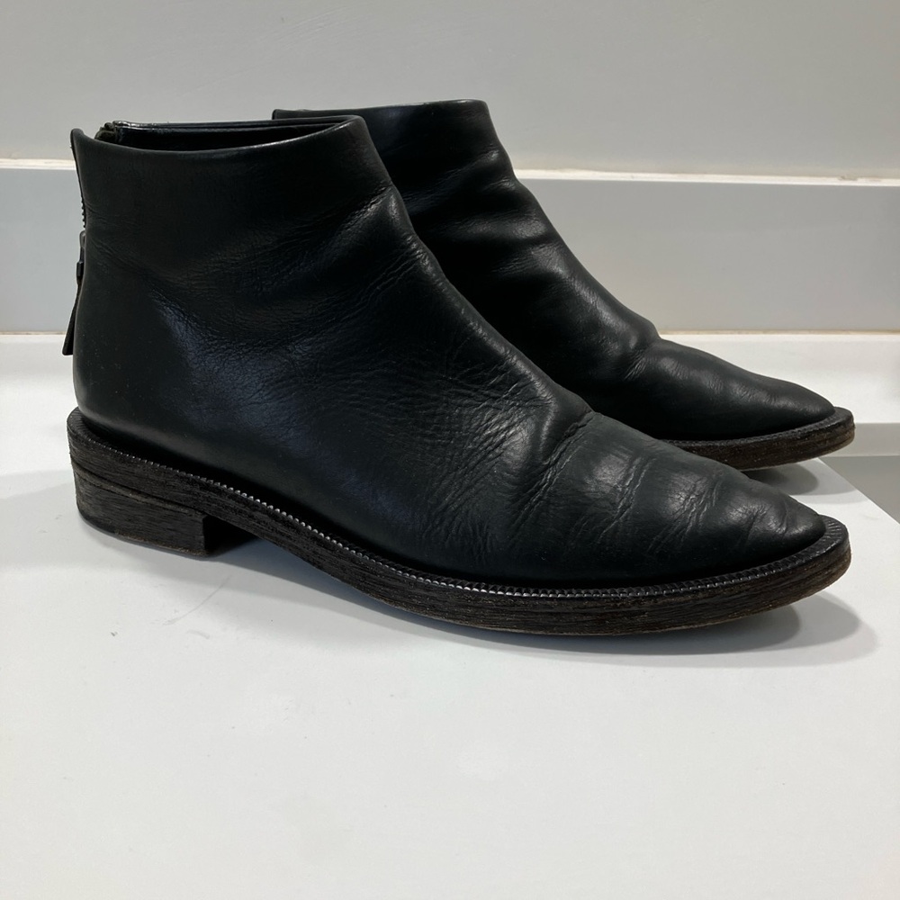 MARSÈLL 40mm Vintage Effect Leather Ankle Boots size 40 Avant Garde size 40